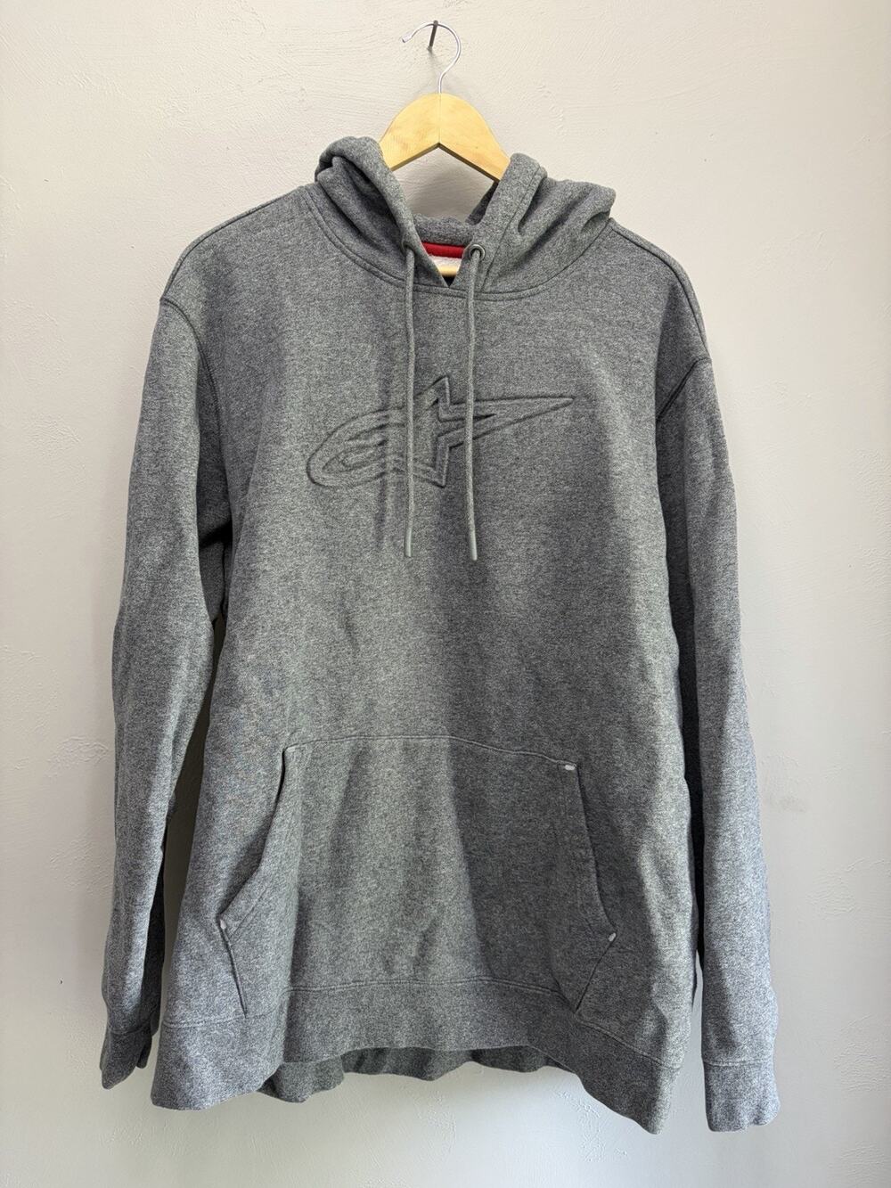 ALPINESTARS ASTARS Ageless Pullover Hoodie Grey Mens Size XL (0101)